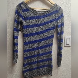 Women's S asymmetrical knitted sweater dress